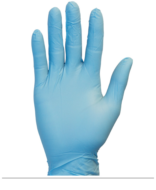 #GNEP-SIZE-1 Safety Zone Medical Grade Blue Disposable Powder-Free Textured Nitrile Exam Food Safe Disposable Gloves